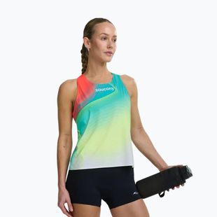 Дамска тениска за бягане Saucony Endorphin Singlet elite 26