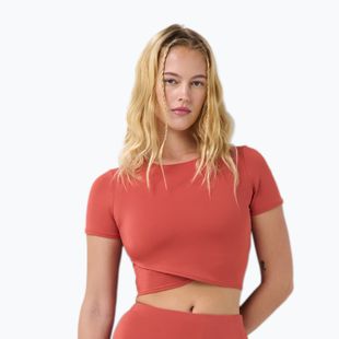 Дамска тениска за йога Sweaty Betty All Day Wrap terrazzo red
