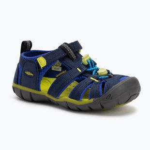 Детски сандали KEEN Seacamp II CNX navy academy/chartreuse