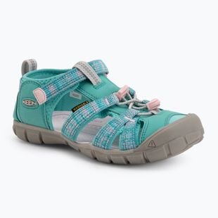 Юношески сандали KEEN Seacamp II CNX bright aqua/giggle pink