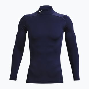 Мъжка тренировъчна блуза с дълъг ръкав Under Armour Comp Mock UA Armour midnight navy/white