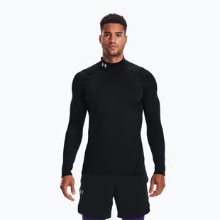 Мъжка блуза с дълъг ръкав за тренировка Under Armour Comp Mock UA Armour black/white
