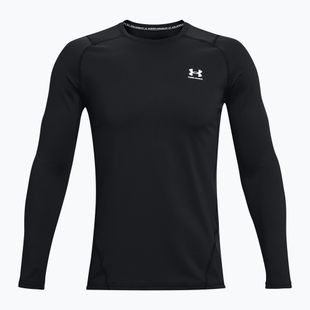 Мъжка блуза с дълъг ръкав за тренировка Under Armour CG Armour Fitted Crew black/white