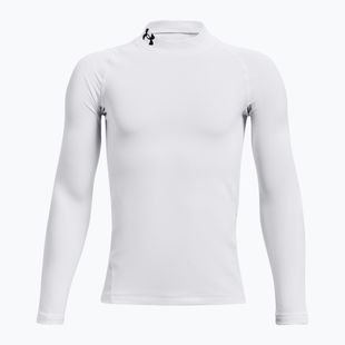 Блуза с дълъг ръкав за тренировка Under Armour Cg Armour Mock white/black