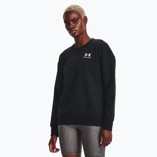 Дамски суитшърт Under Armour Essential Fleece Crew black/white