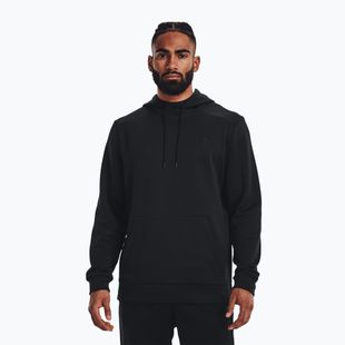 Under Armour Armour Fleece Hoodie мъжки суитшърт за тренировки черен 1373353-001