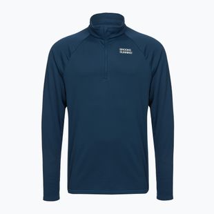 Мъжки суитшърт за бягане Brooks Thermal Reflective 1/2 Zip blue