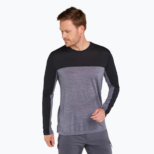 Мъжка блуза с дълъг ръкав за трекинг Icebreaker Merino 125 Cool-Lite Sphere LS Tee color block graphite