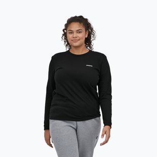 Дамска блуза с дълъг ръкав Patagonia P-6 Logo Responsibili-Tee black
