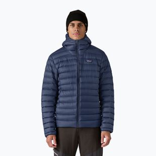 Мъжко пухено яке Patagonia Down Sweater Hoody new navy