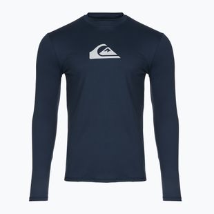 Детска блуза с дълъг ръкав за плуване Quiksilver Solid Streak navy blazer