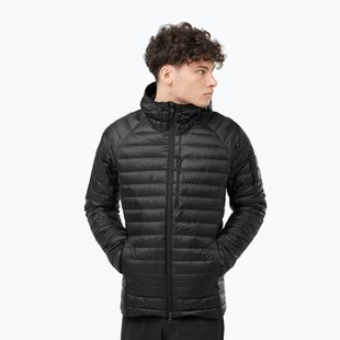 Мъжко пухено яке Salomon Elixir Micro Down Hoodie deep black