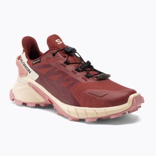 Дамски обувки за бягане Salomon Supercross 4 GTX cow hide/syrah/blush
