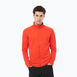 Мъжки потник за трекинг Salomon Essential Lightwarm FZ cherry tomato