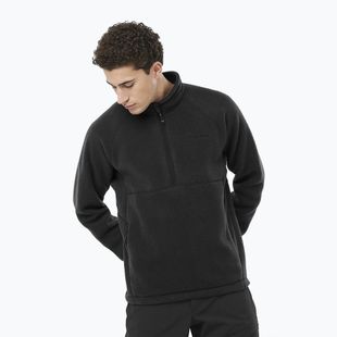 Мъжки трекинг суитшърт Salomon Chroma Fleece Hz deep black