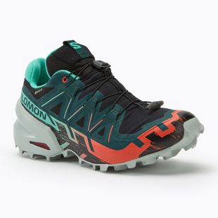 Дамски обувки за бягане Salomon Speedcross 6 GTX black/electric green/cherry tomato