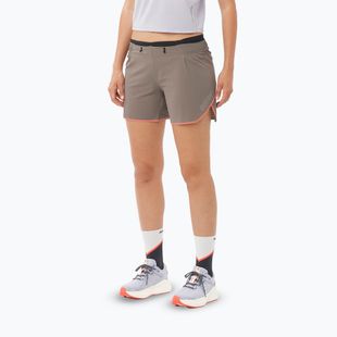 Дамски къси панталони за бягане Salomon Sense Aero 5" iron/neon flame