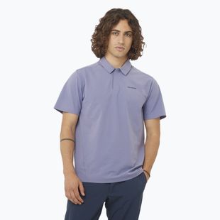 Мъжка тениска Salomon Trackline Polo Blue Granite