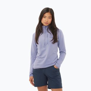 Дамски суитшърт за трекинг Salomon Essential Lightwarm Half Zip blue granite