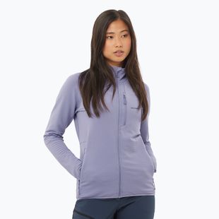 Дамско яке за трекинг Salomon Lightwarm Full Zip blue granite