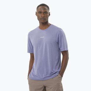Мъжка тениска за бягане Salomon SHAKEout Core blue granite