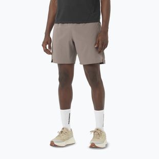 Мъжки шорти за бягане Salomon Shakeout Core 2IN1 7“ No Liner iron