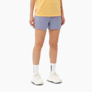 Salomon SHAKEout Core 4" дамски къси панталони за бягане blue granite