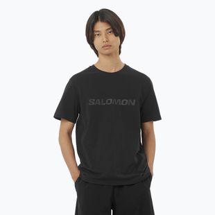 Мъжки потник Salomon Big Logo Tee deep black