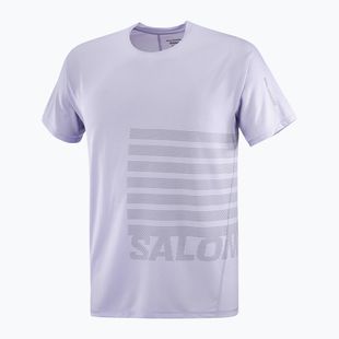 Мъжка тениска за бягане Salomon Sense Aero Tee GFX cosmic sky/castlerock