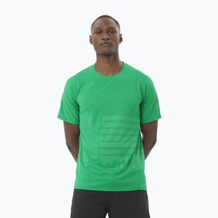 Мъжка тениска за бягане Salomon Sense Aero Tee GFX parakeet / spearmintme