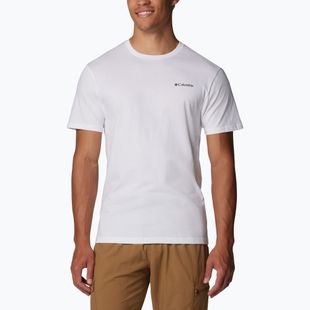 Мъжка тениска за трекинг Columbia North Cascades white/csc box logo