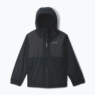 Детско непромокаемо яке Columbia Rainy Trails II Fleece mountain black/black slub