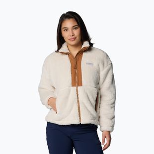 Дамски суитшърт Columbia Boundless Discovery Sherpa Full Zip II chalk/camel brown