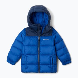 Детско подплатено яке Columbia Puffect Hooded mountain blue/collegiate navy