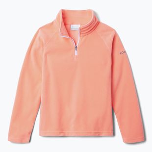 Детски суитшърт от полар Columbia Glacial Fleece hot coral
