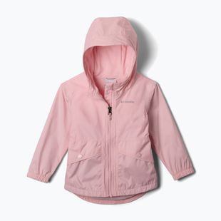 Детско дъждобранно яке Columbia Rainy Trails II Fleece satin pink