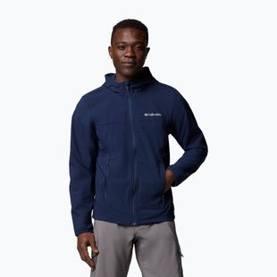Мъжко софтшел яке Columbia Heather Canyon collegiate navy