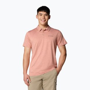 Мъжка тениска Columbia Tech Trail Utility Polo tuscan heather