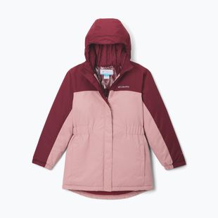 Детско скиорско яке Columbia Hikebound II long insulated eraser pink/rich wine