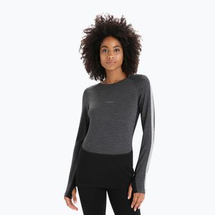 Дамска термоактивна блуза icebreaker ZoneKnit 260 jet hthr/black/metro hthr/cb