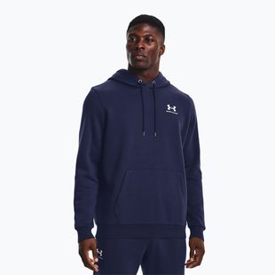 Мъжки суитшърт Under Armour Essential Fleece Hoodie midnight navy/white