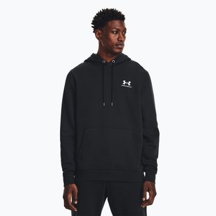 Мъжки суитшърт Under Armour Essential Fleece Hoodie black/white