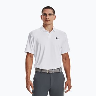 Мъжка поло тениска Under Armour Matchplay white/pitch gray