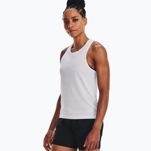 Дамски анцуг Under Armour Seamless Stride Singlet бягаща тениска бяла 1375697