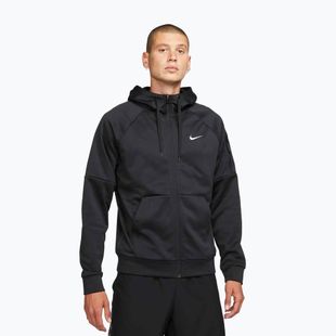 Мъжки суитшърт за тренировка Nike Therma Fit Full-Zip black/black/white