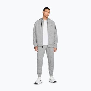 Мъжки суитшърт за тренировка Nike Therma Fit Full-Zip dark grey heather/particle grey/black