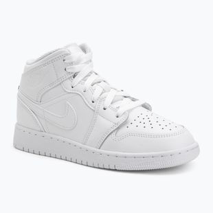 Обувки  Jordan 1 Mid white/white/white