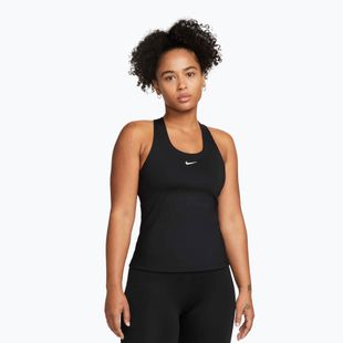 Дамска тениска Nike Swoosh Medium Support Bra black/black/white