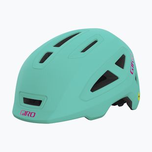 Детска велосипедна каска Giro Scamp II matte screaming teal/bright pink