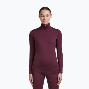 Дамски термоактивен суитшърт Icebreaker 200 Oasis LS Half Zip dark berry